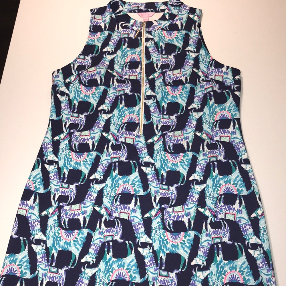 Lilly Pulitzer Opal shift dress Scuba ponte XL